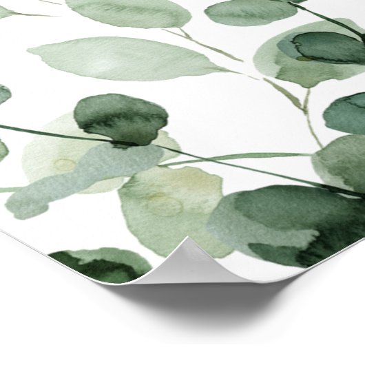 Eucalyptus repetitie: Welkomstbord Poster (Hoek)