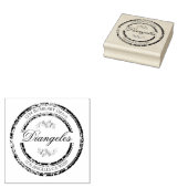 Eucalyptus Retour Adres Hout Art Stamp Rubberstempel (Gestempeld)