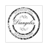 Eucalyptus Retour Adres Hout Art Stamp Rubberstempel (Afrduk)