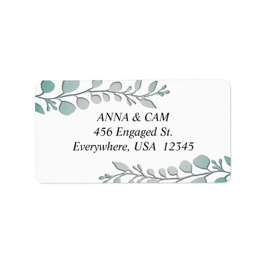 Eucalyptus | Retouradres Etiket (Voorkant)