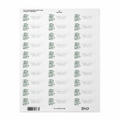 Eucalyptus retouradreslabel etiket (Full Sheet)