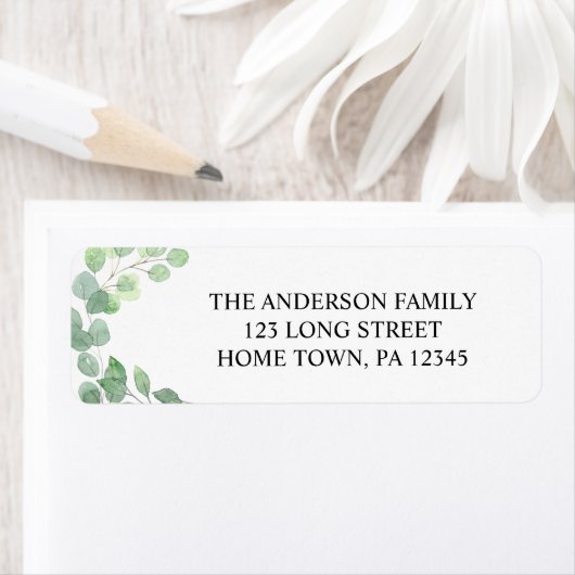 Eucalyptus Return Address Label (Insitu)