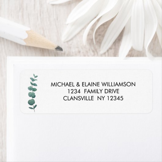Eucalyptus Return Address Label (Insitu)