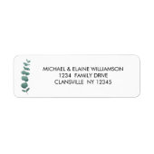 Eucalyptus Return Address Label (Voorkant)