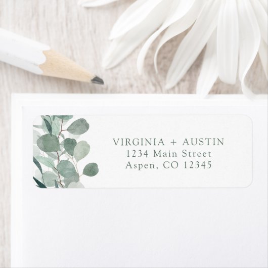 Eucalyptus Return Address Label (Insitu)