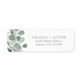 Eucalyptus Return Address Label (Voorkant)