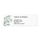 Eucalyptus Return Address Label (Voorkant)