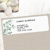 Eucalyptus Return Address Label