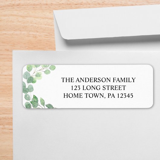 Eucalyptus Return Address Label
