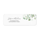 Eucalyptus Return Address Label Foliage Bohemen (Voorkant)