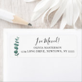 Eucalyptus Return-adres Etiket (Insitu)