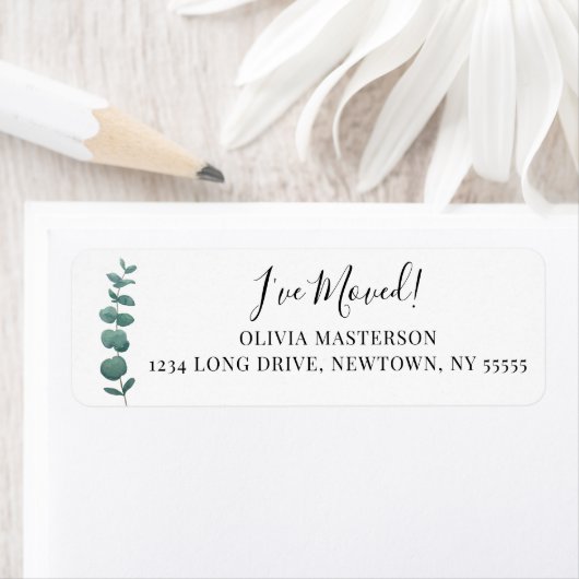 Eucalyptus Return-adres Etiket (Insitu)