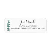 Eucalyptus Return-adres Etiket (Voorkant)