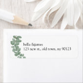 Eucalyptus Return-adreslabels Etiket (Insitu)