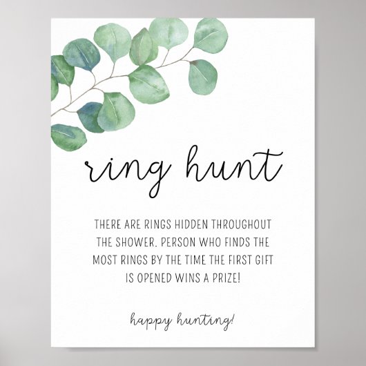 Eucalyptus - Ring jacht bruiloft spel Poster (Voorkant)
