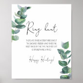 Eucalyptus - Ring zoek bridal shower spel Poster (Voorkant)