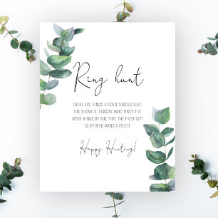 Eucalyptus - Ring zoek bridal shower spel Poster