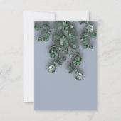 Eucalyptus Rokerige Blauwe Groene Bossen Landelijk Kaart (Achterkant)