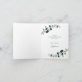 Eucalyptus Romantische Valentijnsdag Feestdagen Kaart (Binnen)