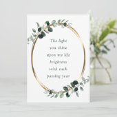 Eucalyptus Romantische Valentijnsdag Feestdagenkaart (Staand voorkant)