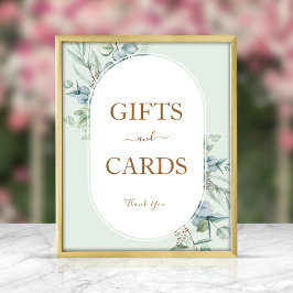 Eucalyptus Rond Lijst Cadeaus & Kaarten Teken Poster