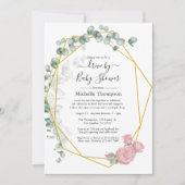 Eucalyptus Roos Geometric Drive by Shower Kaart (Voorkant)