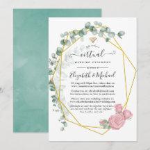 Eucalyptus Roos Geometric Online Virtual Weddensch