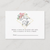 Eucalyptus Roos Geometrische Baby Informatiekaartje (Voorkant)