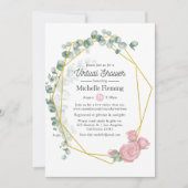 Eucalyptus Roos geometrische virtuele douche Kaart (Voorkant)