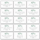 Eucalyptus Roos Gold Foil Weduwsadres Sticker (Voorkant)