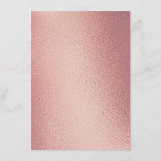 Eucalyptus Roos Gold Geometric Vrijgezellenfeest Informatiekaartje (Achterkant)