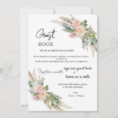 Eucalyptus & Roos Waterverf Gastenboek Sjabloon (Voorkant)