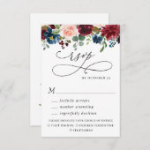 Eucalyptus Roos Weddenschap met Eucalyptus RSVP Kaartje (Voorkant / Achterkant)