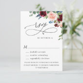 Eucalyptus Roos Weddenschap met Eucalyptus RSVP Kaartje (Staand voorkant)