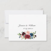 Eucalyptus Roos Weddenschap met Eucalyptus RSVP Kaartje (Achterkant)