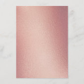 Eucalyptus Rose Goud Geometrische Bruiloft Feest Informatiekaartje (Achterkant)