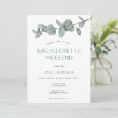 Eucalyptus Routebeschrijving Bachelorette Party We Kaart (Staand voorkant)