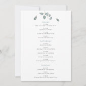 Eucalyptus Routebeschrijving Bachelorette Party We Kaart (Achterkant)