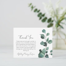 Eucalyptus | Rouwkaart rouwbekrachting