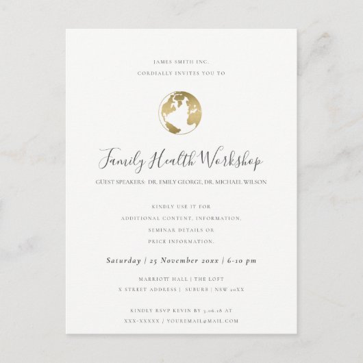 EUCALYPTUS ROZE BLAOS WORKSHOP EVENT AANKONDIGINGSKAART (Voorkant)