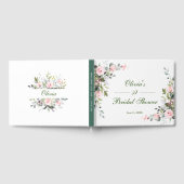 Eucalyptus Roze Blush Rozen Vrijgezellenfeest Gastenboek (Volledig)