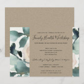 EUCALYPTUS ROZE GLOEIEND KRAFT ROZE WORKSHOP EVENE KAART (Voorkant / Achterkant)