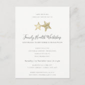 EUCALYPTUS ROZE NAVY ROZE WORKSHOP EVENT AANKONDIGINGSKAART (Voorkant)