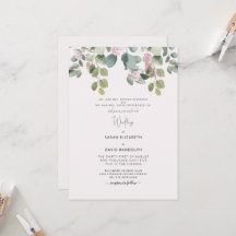 Eucalyptus & Roze Rozen Trouwen Beide Ouders
