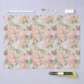 Eucalyptus Roze Wit Bloemig Boho Bruidsfeest Verja Tissuepapier (Craft)