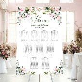 Eucalyptus & Rozen 9 Tafels Trouw ZITTINGPLAN Poster