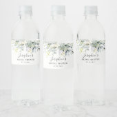 Eucalyptus Rozen Bruidsfeest Waterfles Label Waterfles Etiket (Flessen)
