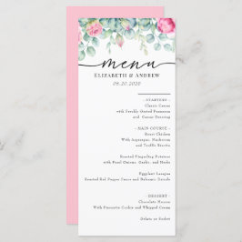 Eucalyptus Rozen | Elegante Boho groen bruiloft Menu