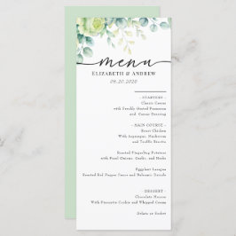 Eucalyptus Rozen | Elegante Boho groen bruiloft Menu