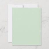 Eucalyptus Rozen | Elegante Boho groen bruiloft RSVP Kaartje (Achterkant)
